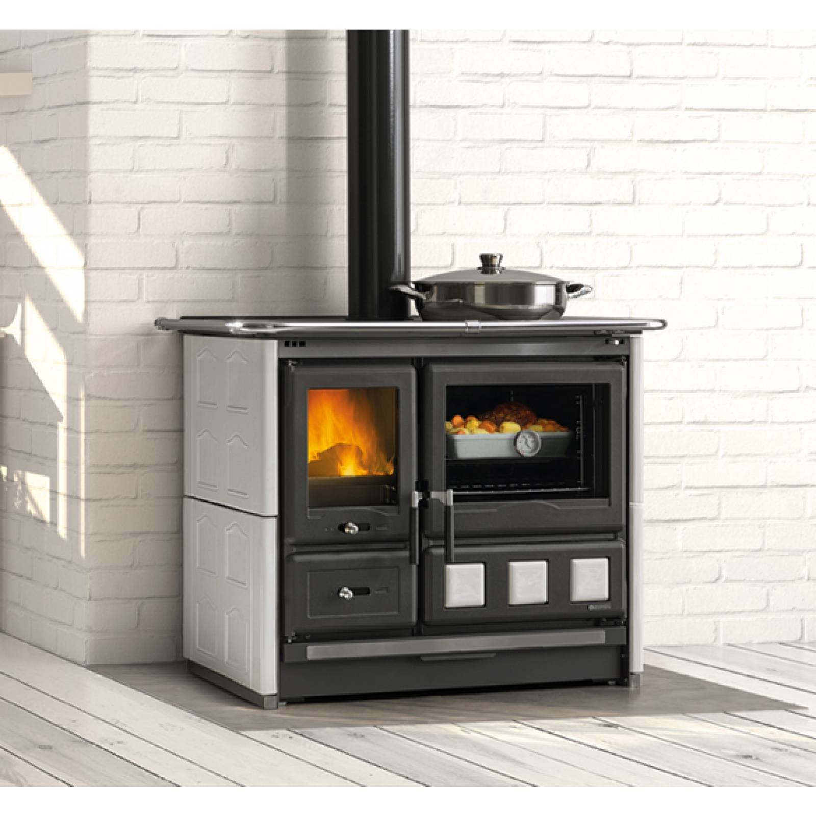 Cuisinière à bois Rosa XXL 5.0- Maiolica 11kW – Image 4