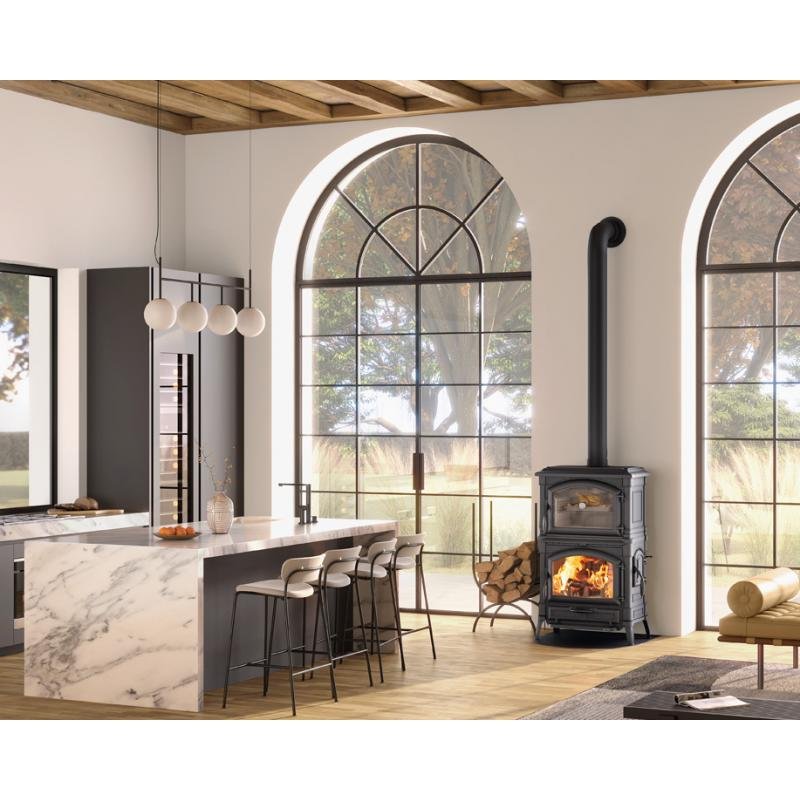 Poêle à bois avec four - LA NORDICA Isotta Forno Evo 9.7 kW – Image 7