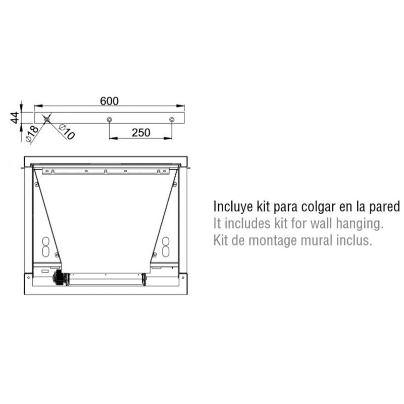 Poêle à bois suspendu ventilé raccordable 3 faces - BRONPI Versailles - C 10 kW – Image 3