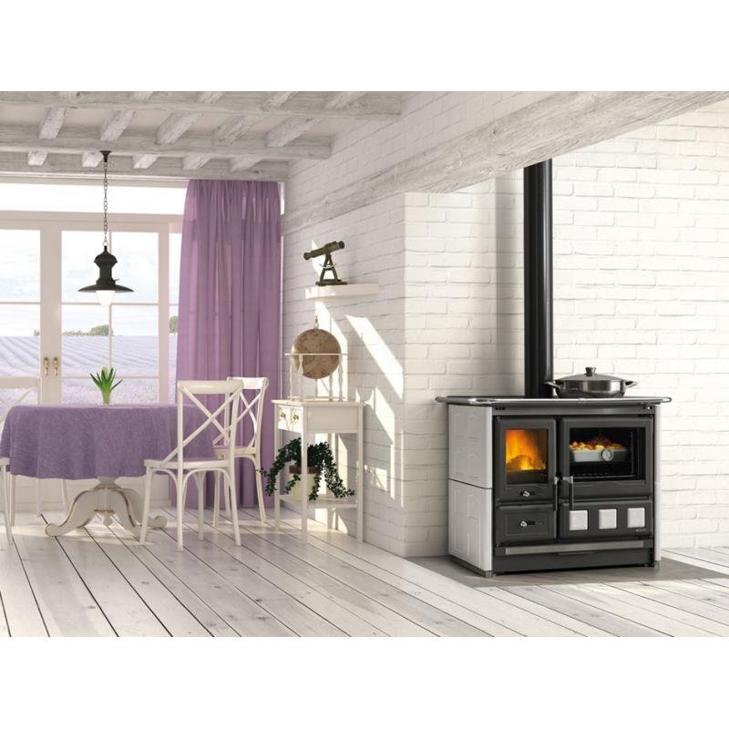 Cuisinière à bois raccordable en céramique - LA NORDICA Rosa XXL 5.0 Maiolica 11 kW – Image 4