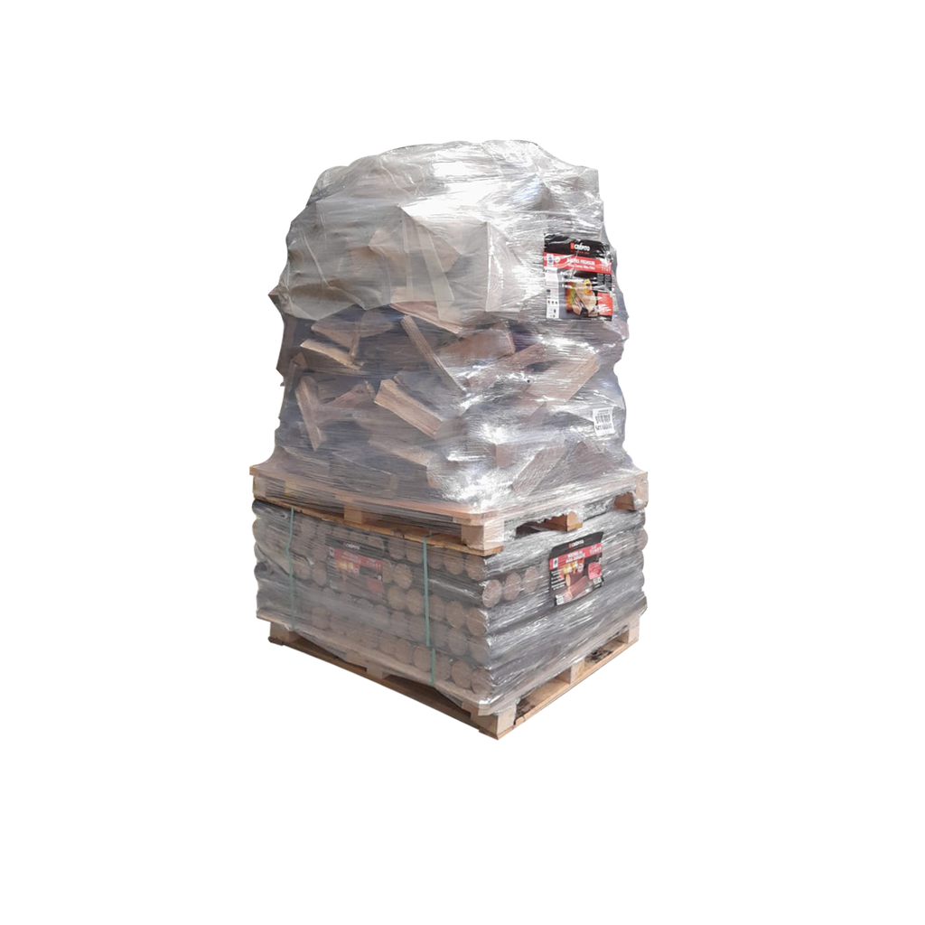 Mixte Bois compressé + Bois de chauffage 30cm