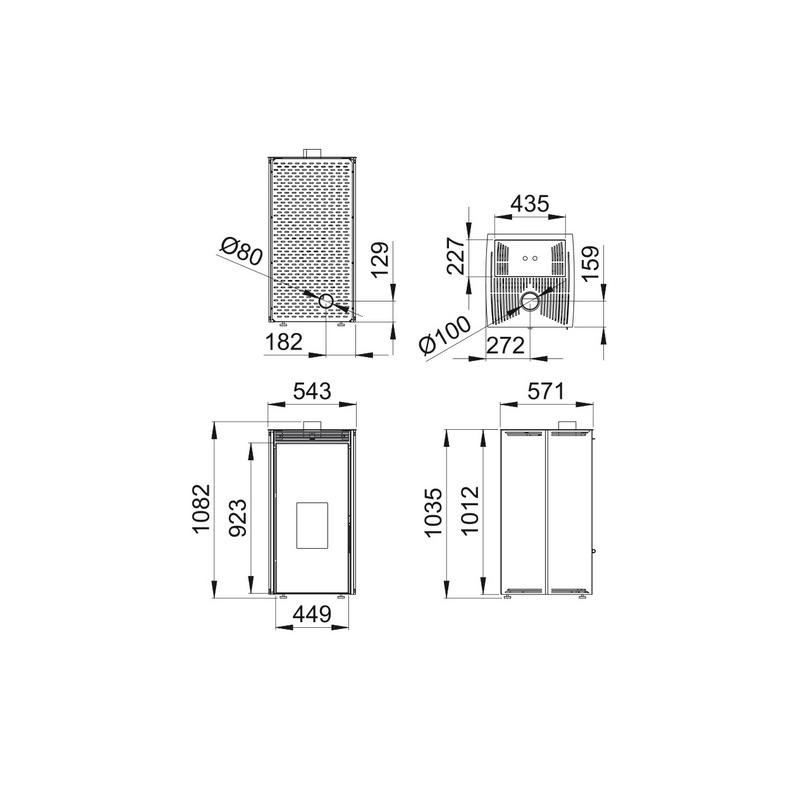 Poêle à granules sans électricité convection naturelle - BRONPI Free 11 kW – Image 7