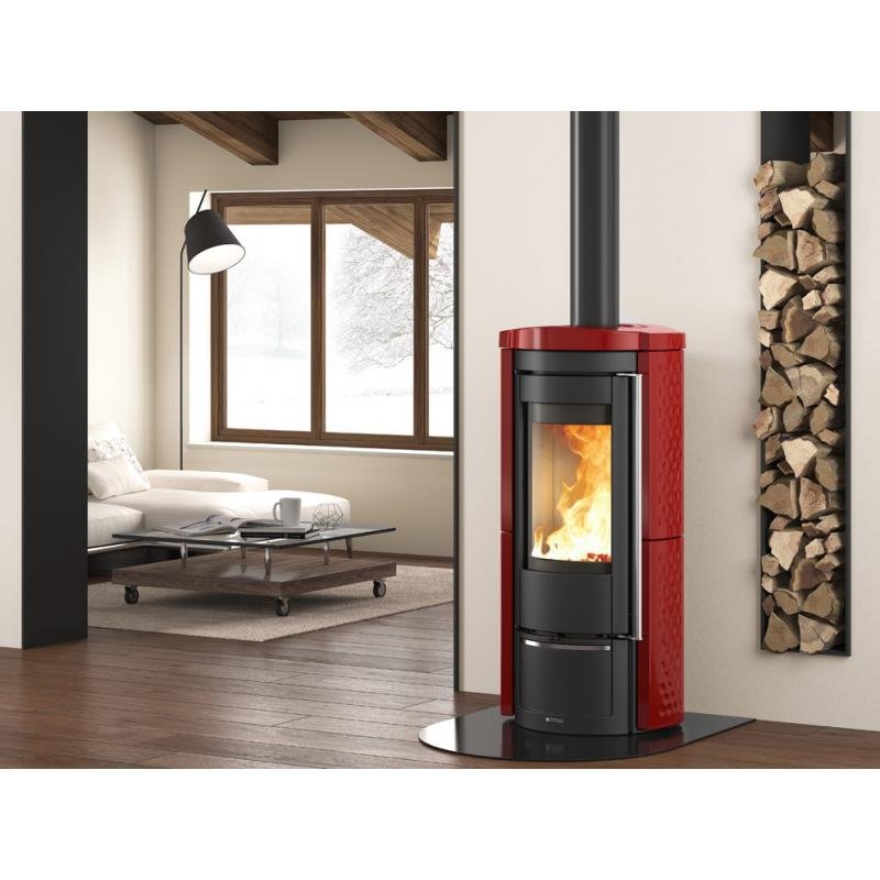 Poêle à bois en céramique raccordable - LA NORDICA Liu 7.5 kW – Image 4