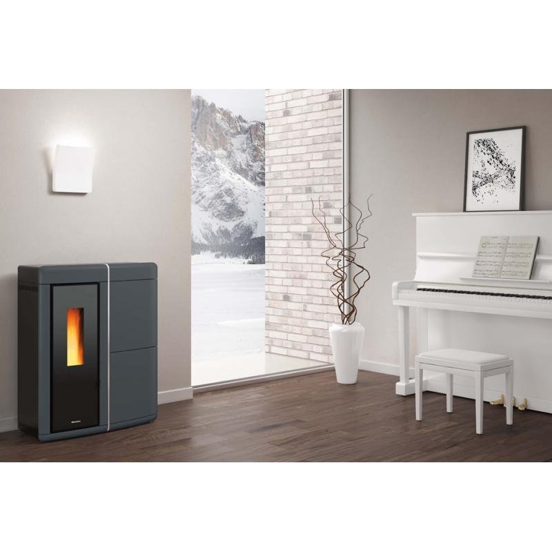 Poêle à granulés hydro étanche débrayable - EXTRAFLAME Evelyne Idro 2.0 19 kW – Image 2