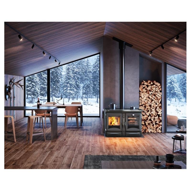 Cuisinière à bois raccordable en fonte - LA NORDICA Alaska 12 kW – Image 6