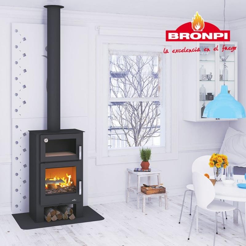 Poêle à bois avec four - BRONPI Gijon-H 9.2 kW – Image 5