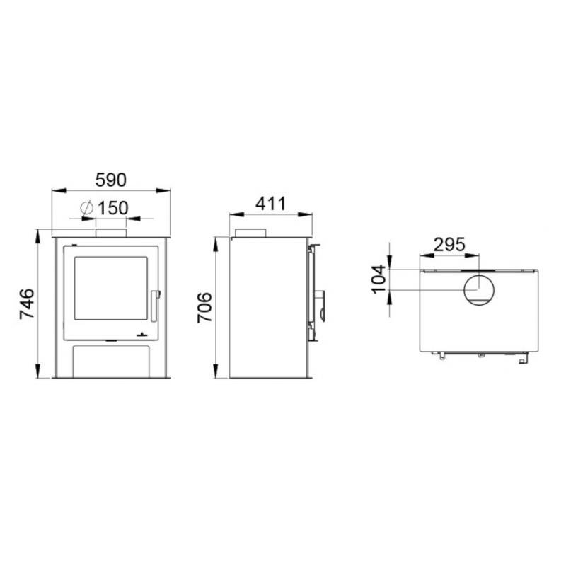 Poêle à bois - BRONPI Gijon 9.2 kW – Image 3