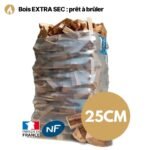 Bois de chauffage 25 cm ballot sur palette 2 m³ Extra Sec – 2,6 stères