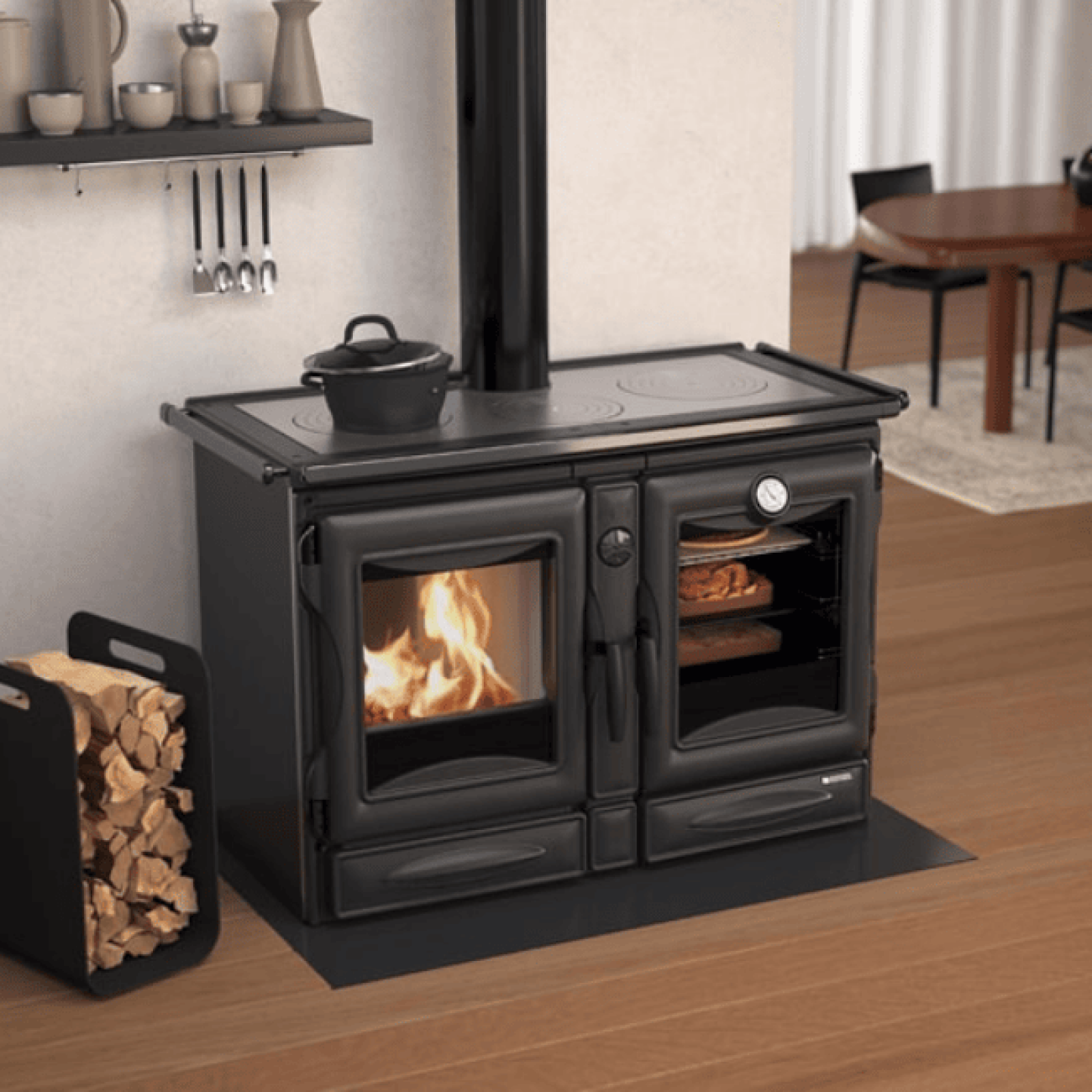 Cuisinière à bois Alaska 13.5kW – Image 3