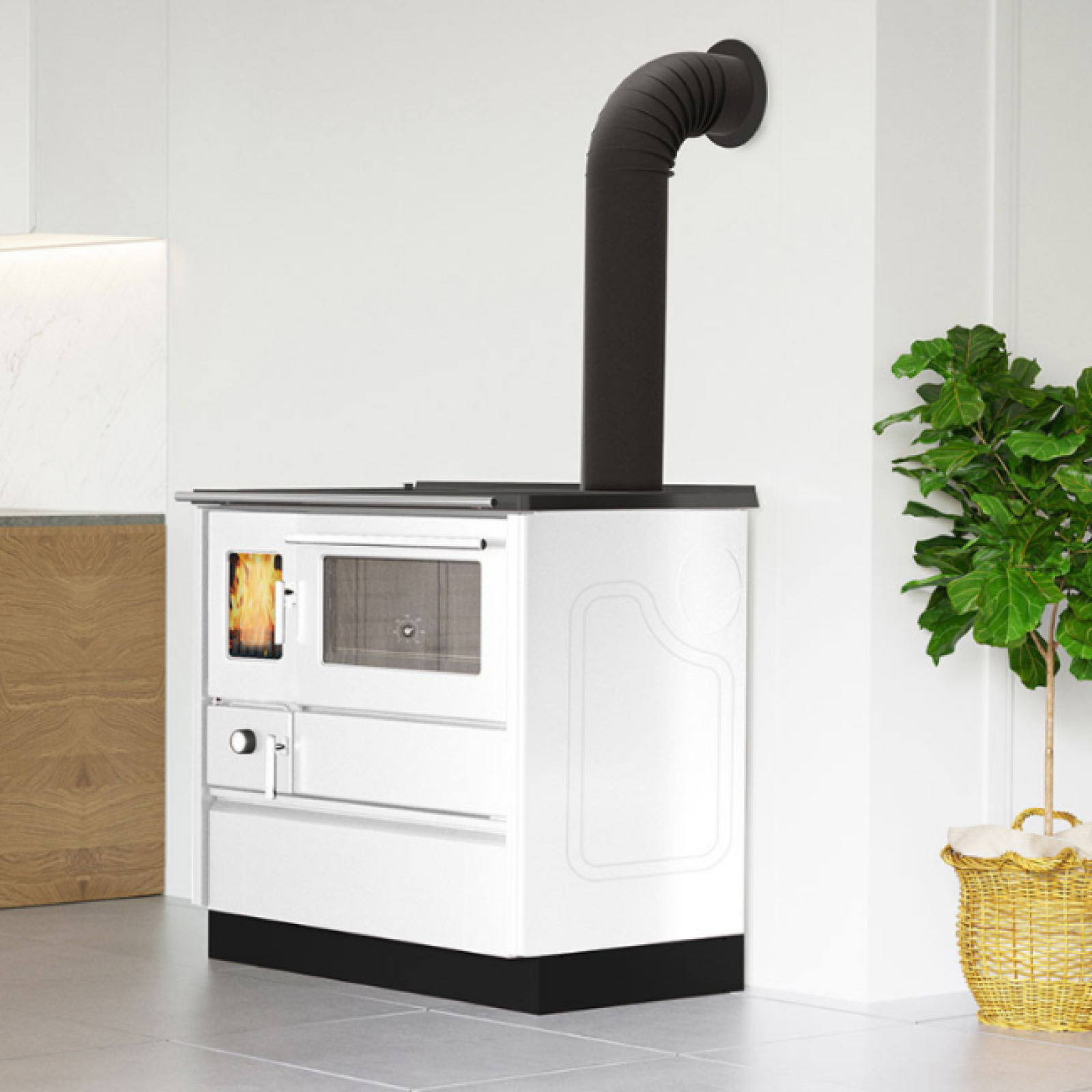 Cuisinière à bois Alfa 85 G Eco 8kW – Image 3