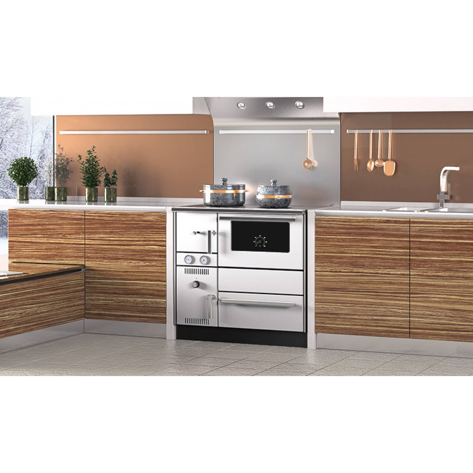 Cuisinière à Bois Bouilleur Alfa Term 20 23kW – Image 5