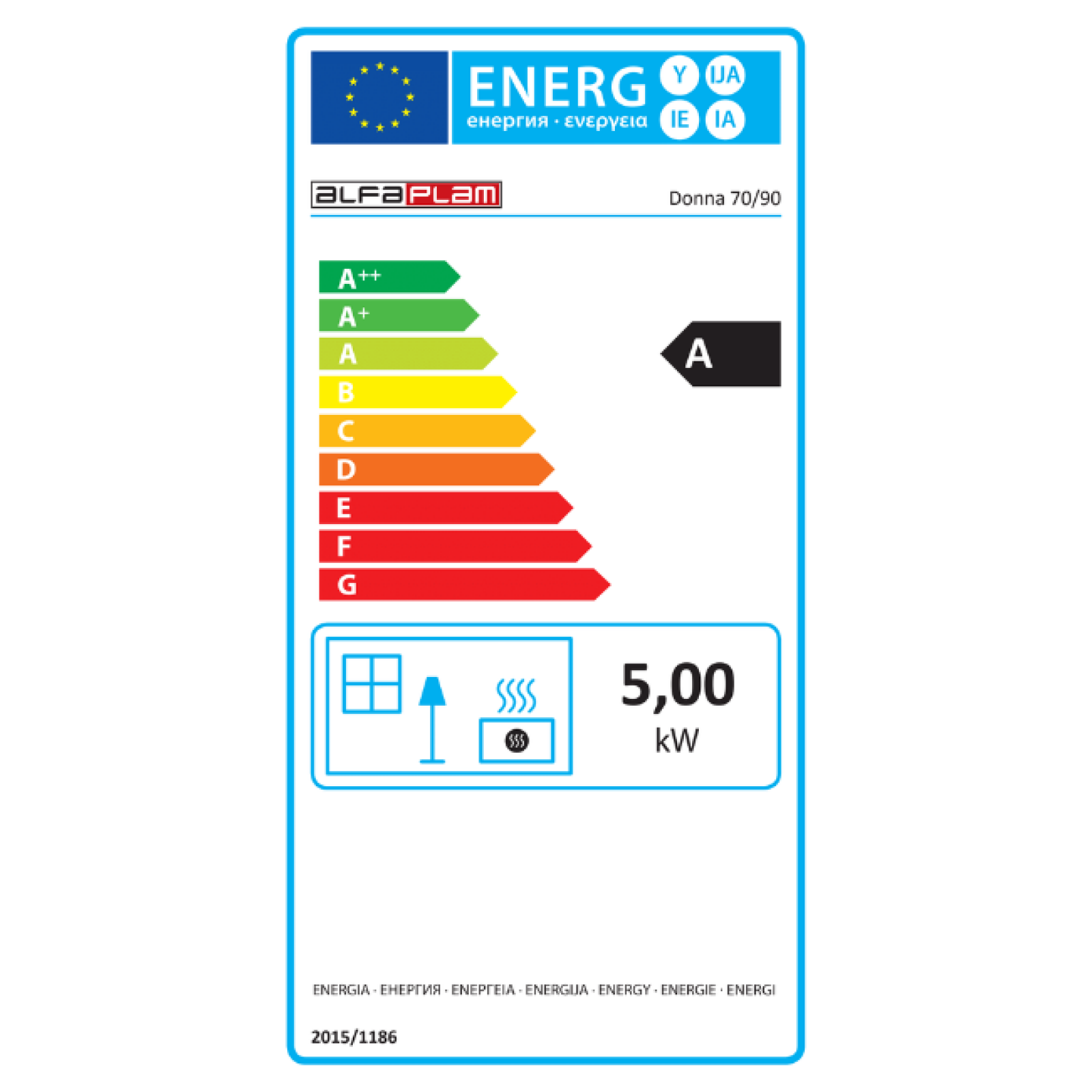 Cuisinière à Bois Donna 90 Eco 5kW – Image 2