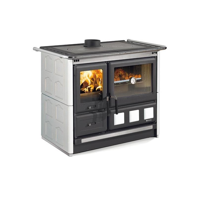 Cuisinière à bois raccordable en céramique - LA NORDICA Rosa XXL 5.0 Maiolica 11 kW