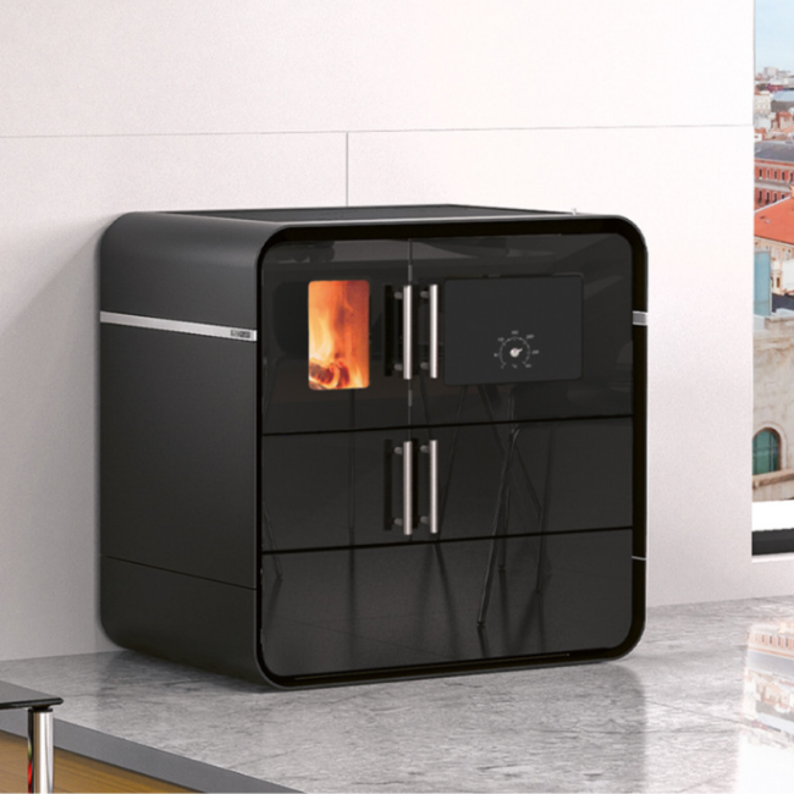 Cuisinière à bois Futuro L Eco 7kW – Image 3