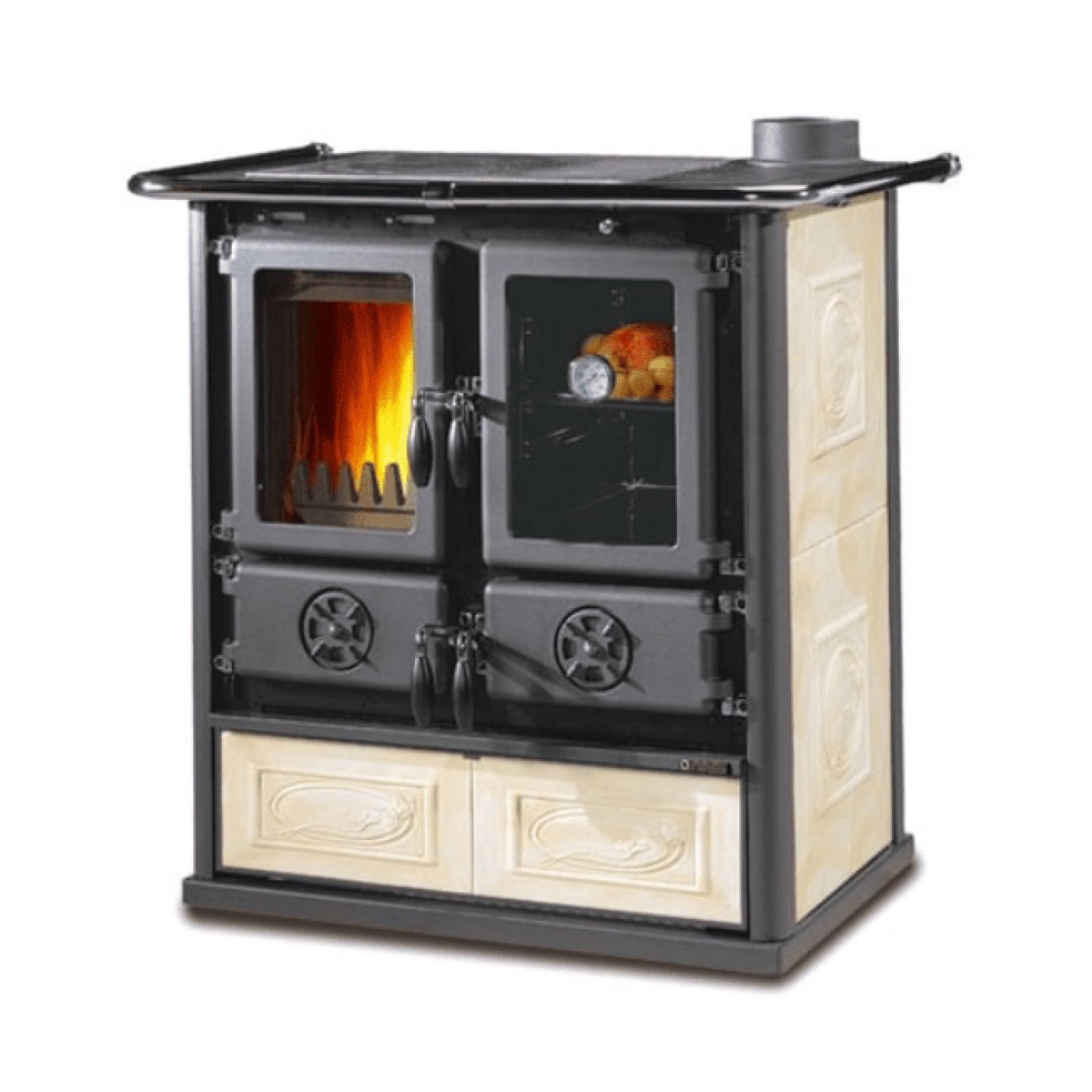 Cuisinière à Bois Rosetta 5.0 Ceramica Liberty 8.8kW – Image 3