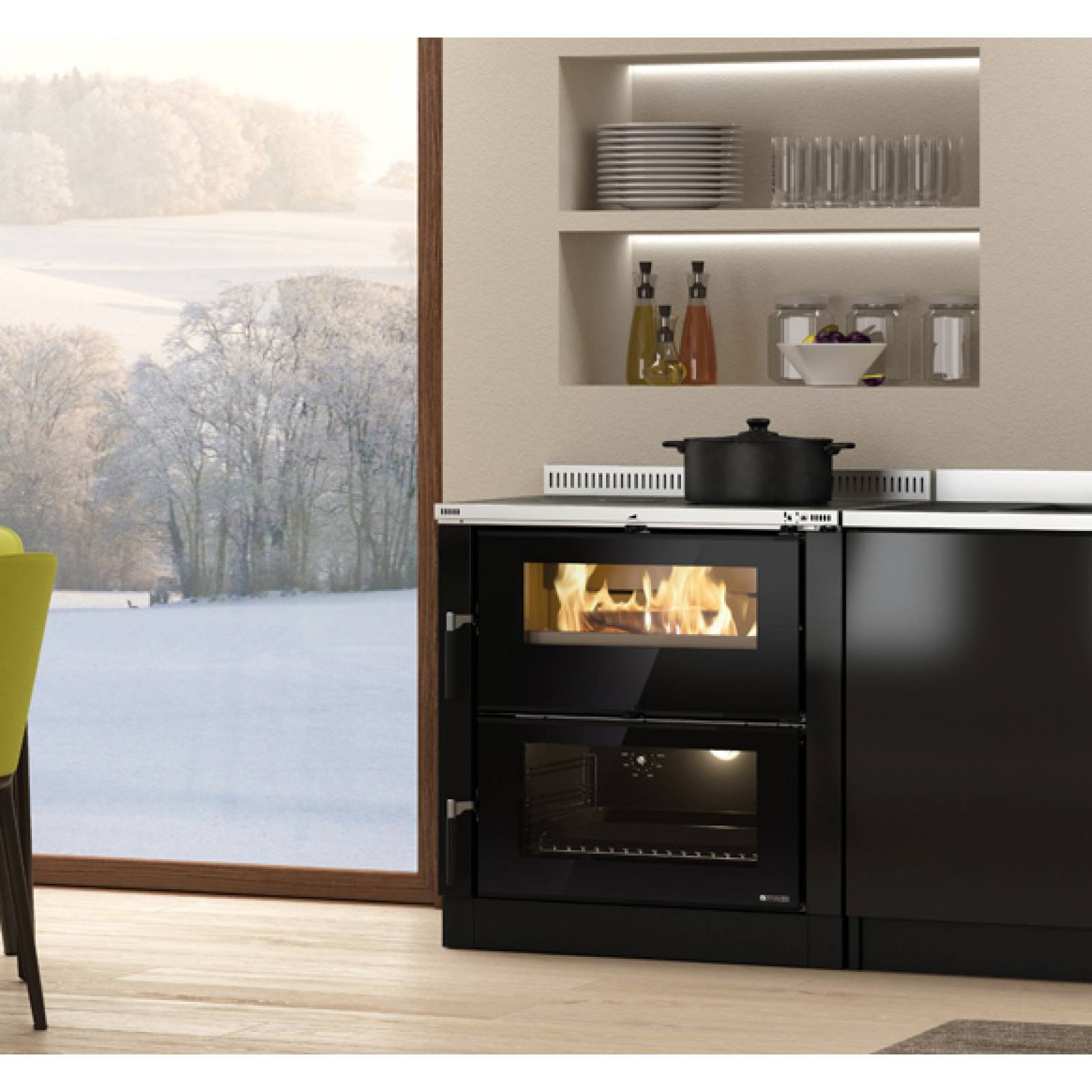 Cuisinière à Bois Verona XXL 7kW – Image 3