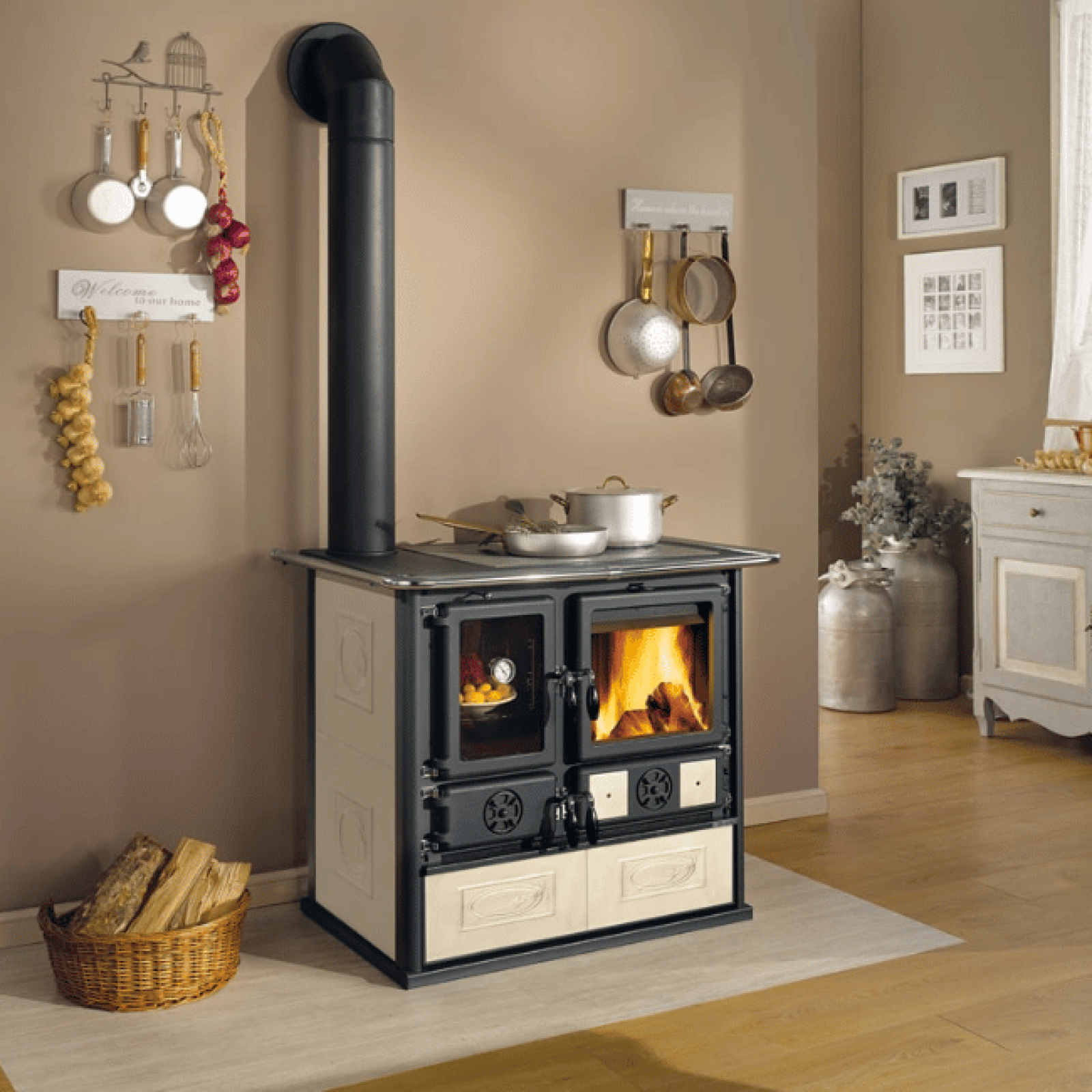 Cuisinière à bois Rosa Sinistra Reverse 8.2kW – Image 3