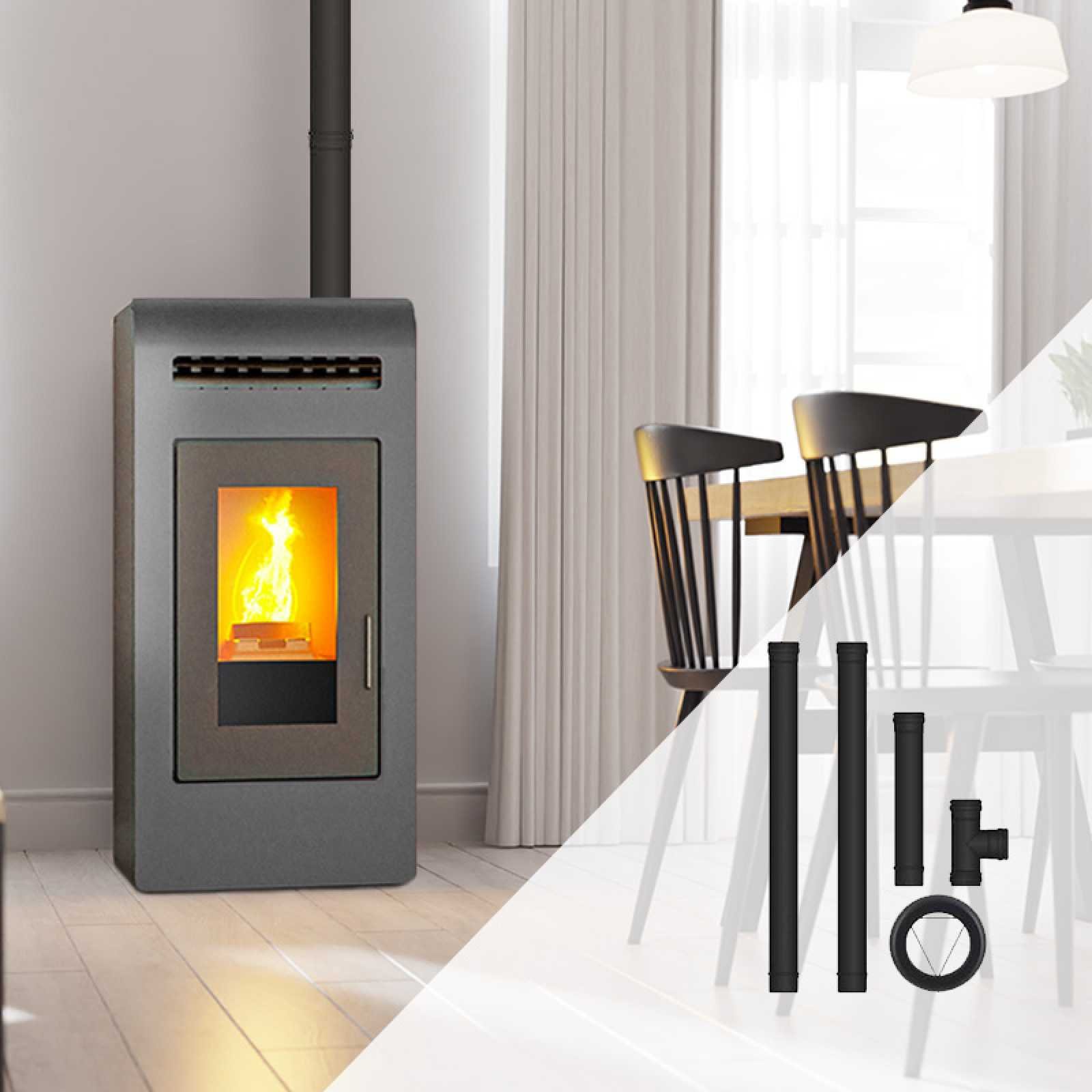 Pack poêle à granulés canalisable Cayenne - Pack complet Bofill 14kW – Image 8