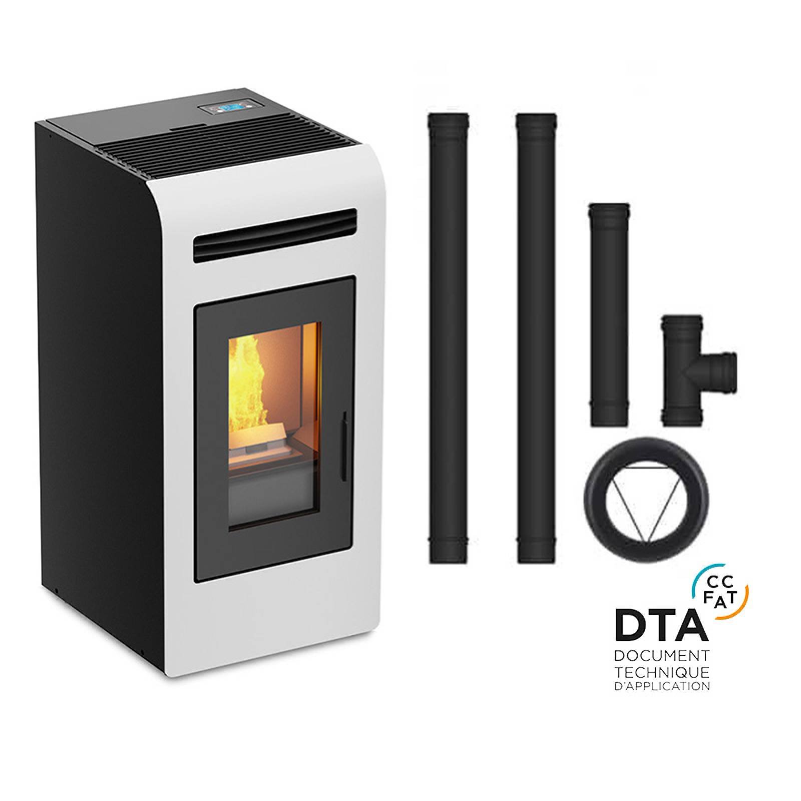 Pack poêle à granulés canalisable Cayenne - Pack complet Bofill 14kW – Image 5