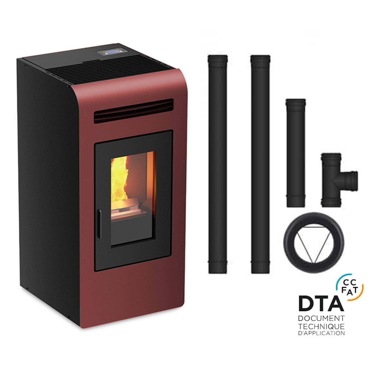 Pack poêle à granulés canalisable Cayenne - Pack complet Bofill 14kW – Image 2