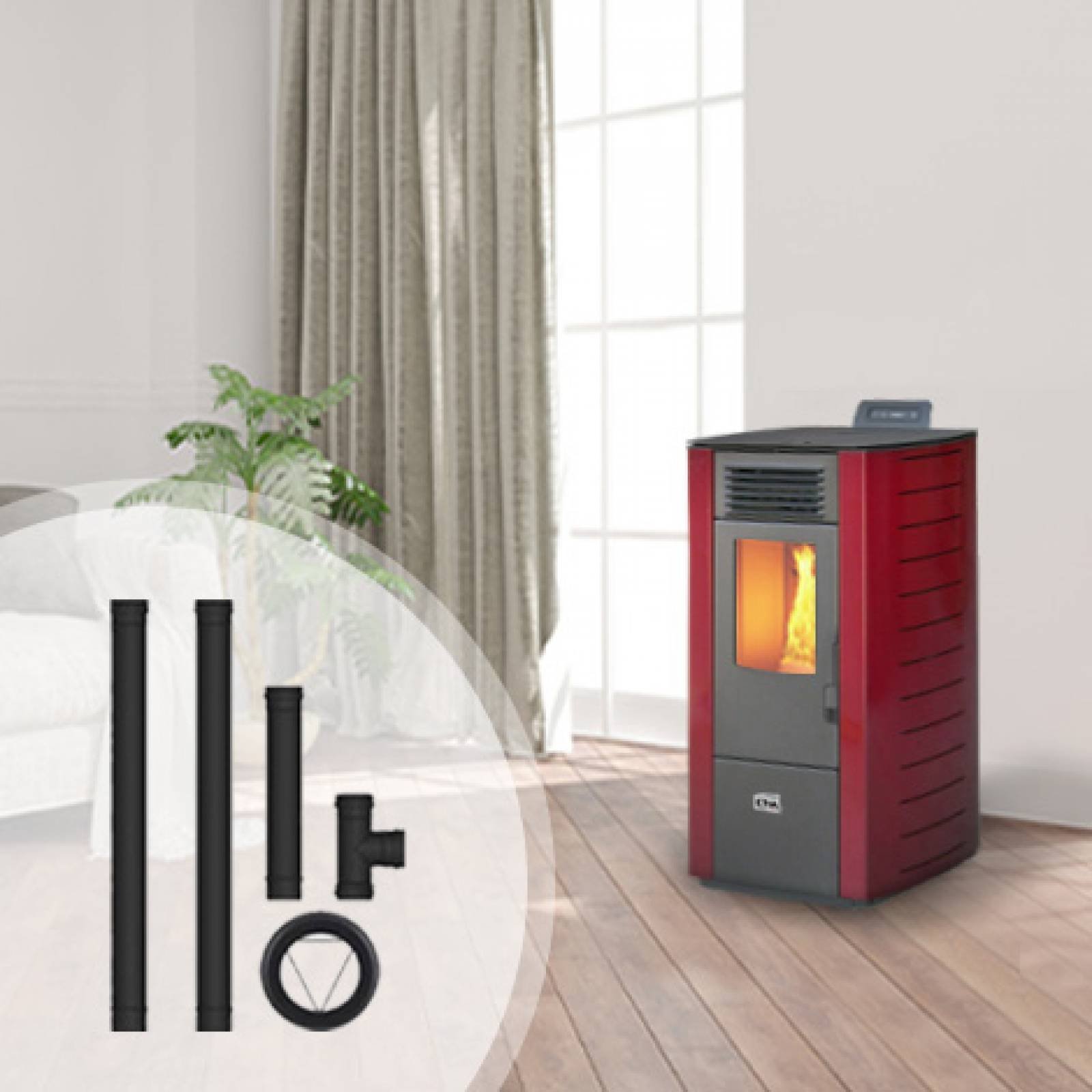 Poêle à granulés Hydro Rondinara 19kW – Image 3