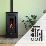 Pack Poêle à granulés étanche Vulcano + Kit d'installation ventouse 12kW