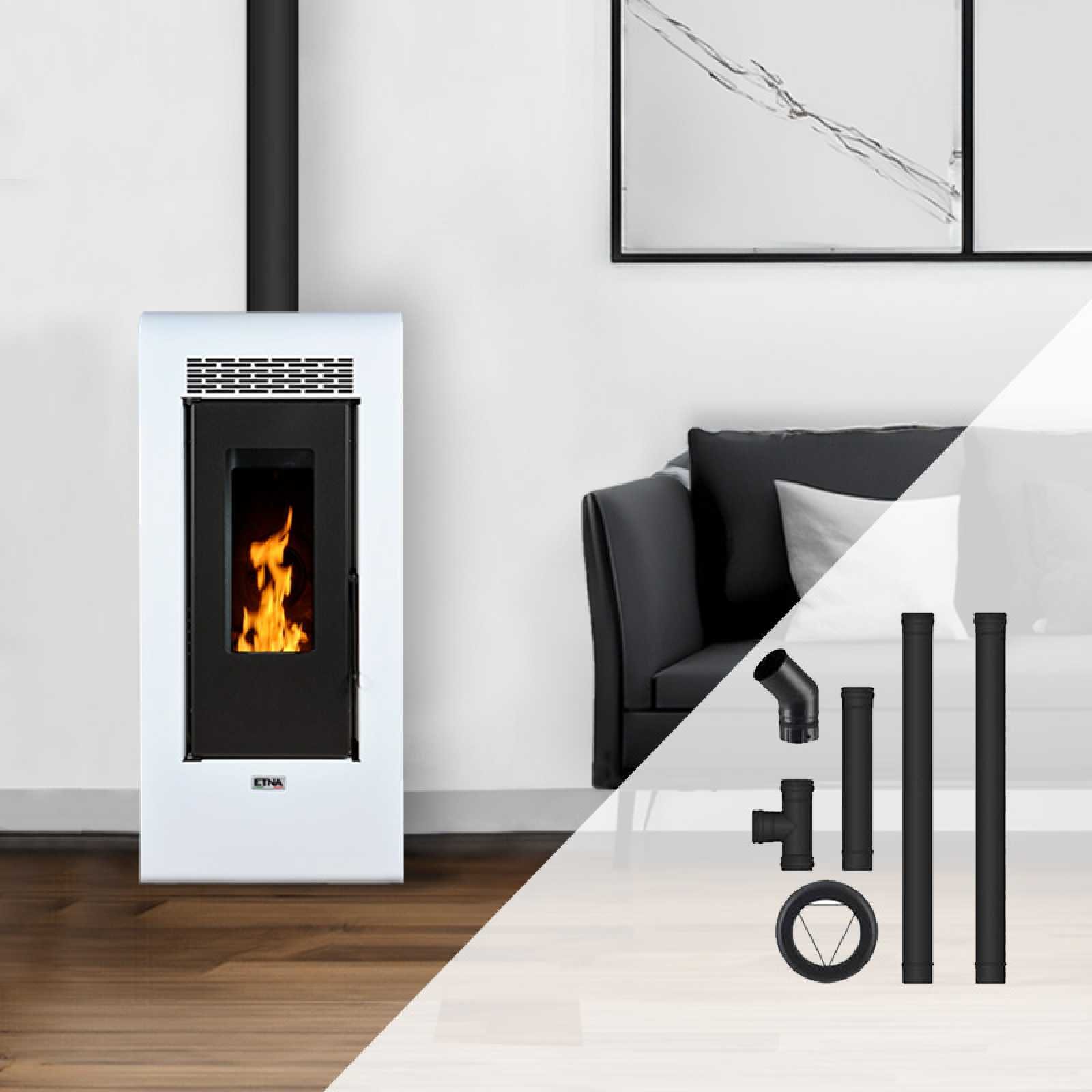 Pack poêle à granulés Vulcano SMS Sortie Dessus - Pack complet Bofill 12kW – Image 6