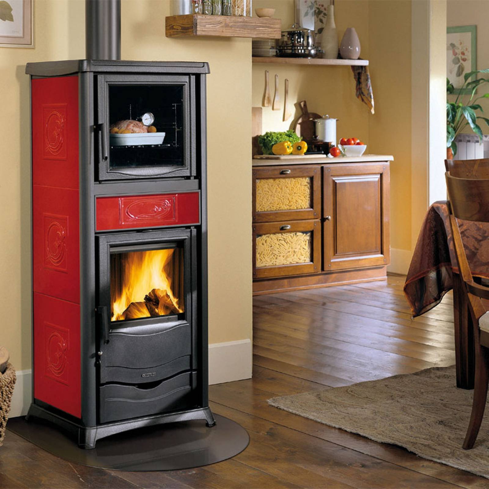 Poêle à bois Bouilleur TermoRossella Plus Forno DSA 4.0 13kW – Image 2