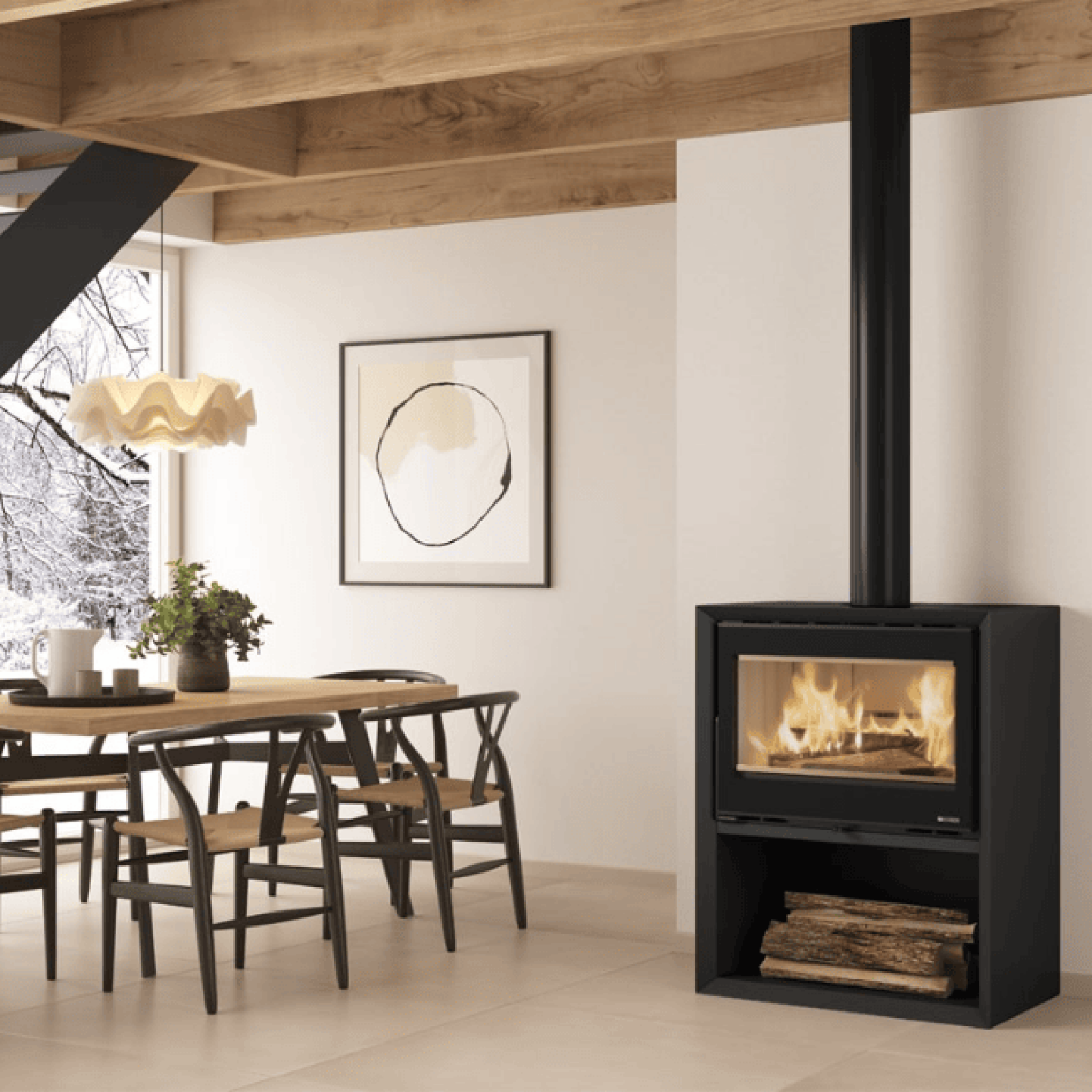 Poêle à bois Liù Petra 9kW – Image 2