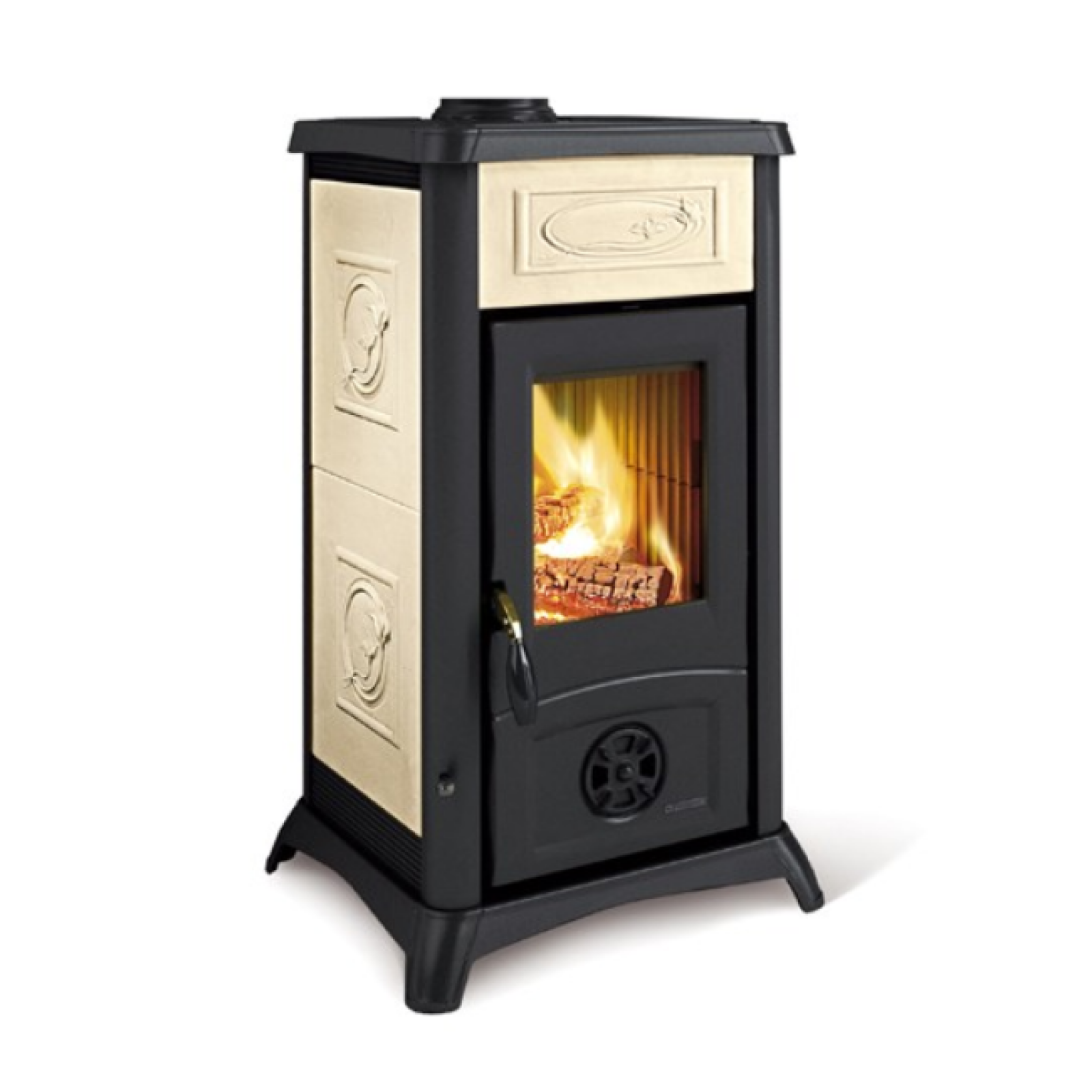 Puissance: 6kW De quelle puissance ai-je besoin ? Taille des bûches: 30 cm Diamètre sortie des fumées: 120 Puissance Nominale Max: 6 Kw Rendement: 82,2 % Volume de chauffe: 172 m3 – Image 5