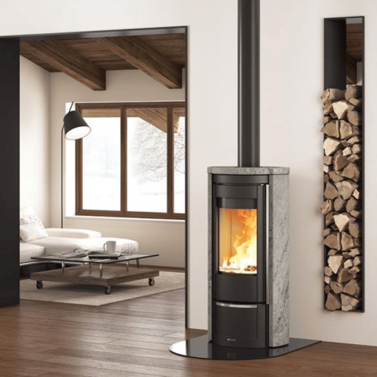 Poêle à bois Liù Petra 9kW – Image 3
