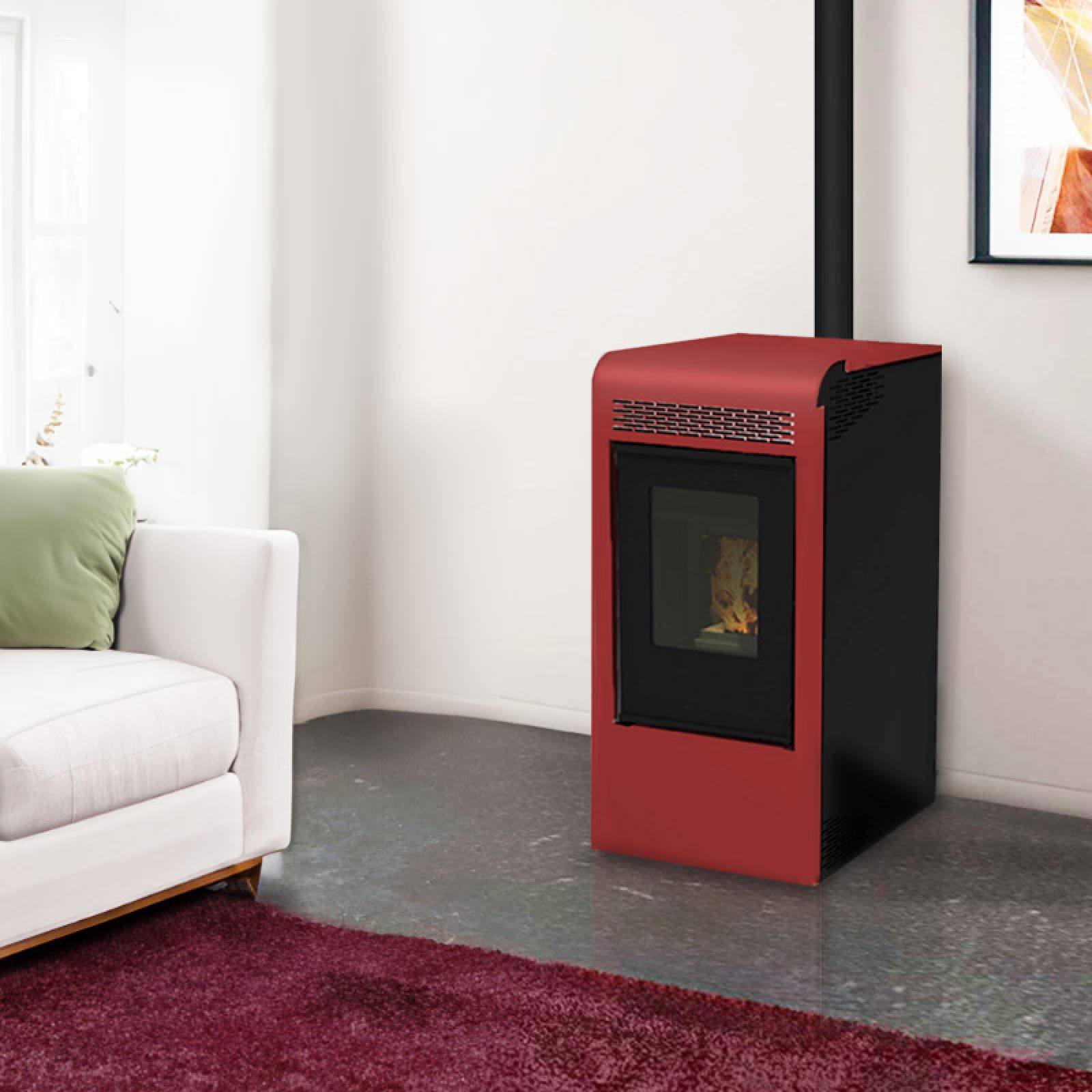 Poêle à granulés canalisable Vulcano 15kW – Image 11