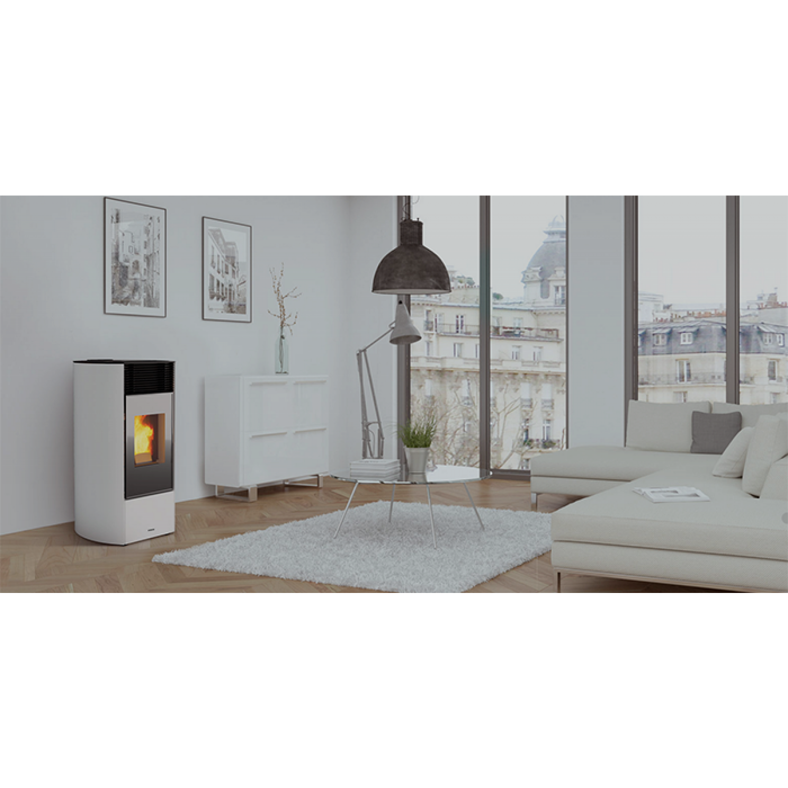 Poêle à granulés étanche Sfera 8kW – Image 3