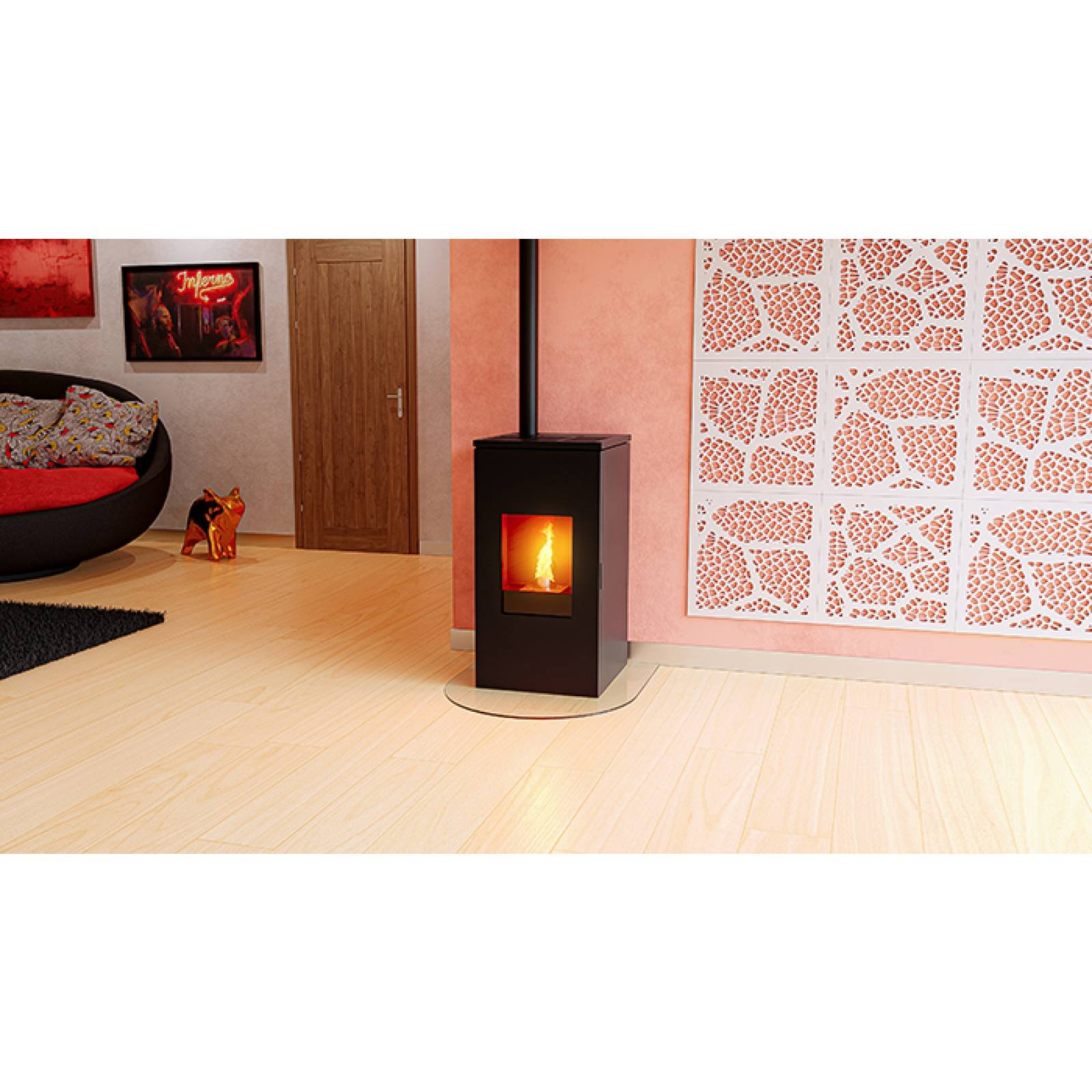 Poêle à granulés canalisable Futura 9kW – Image 4