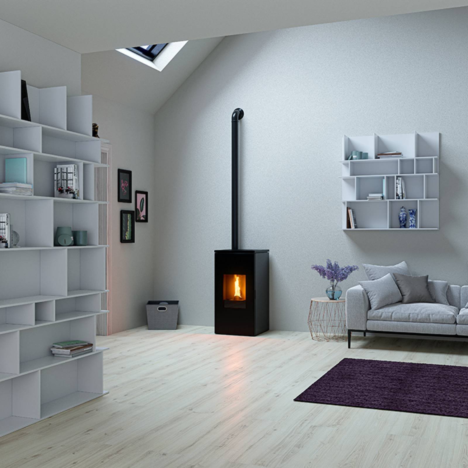 Poêle à granulés canalisable Futura 9kW