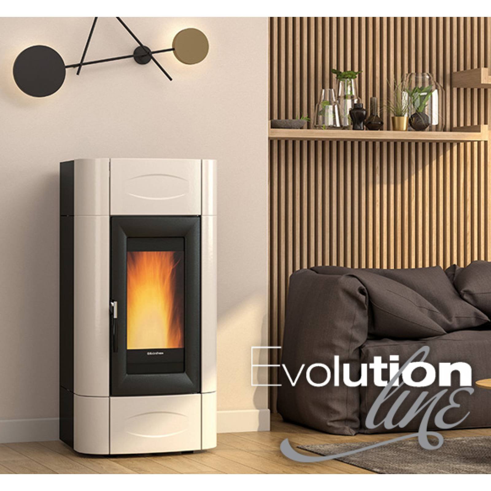 Poêle à granulés canalisable étanche Terry Plus 12kW