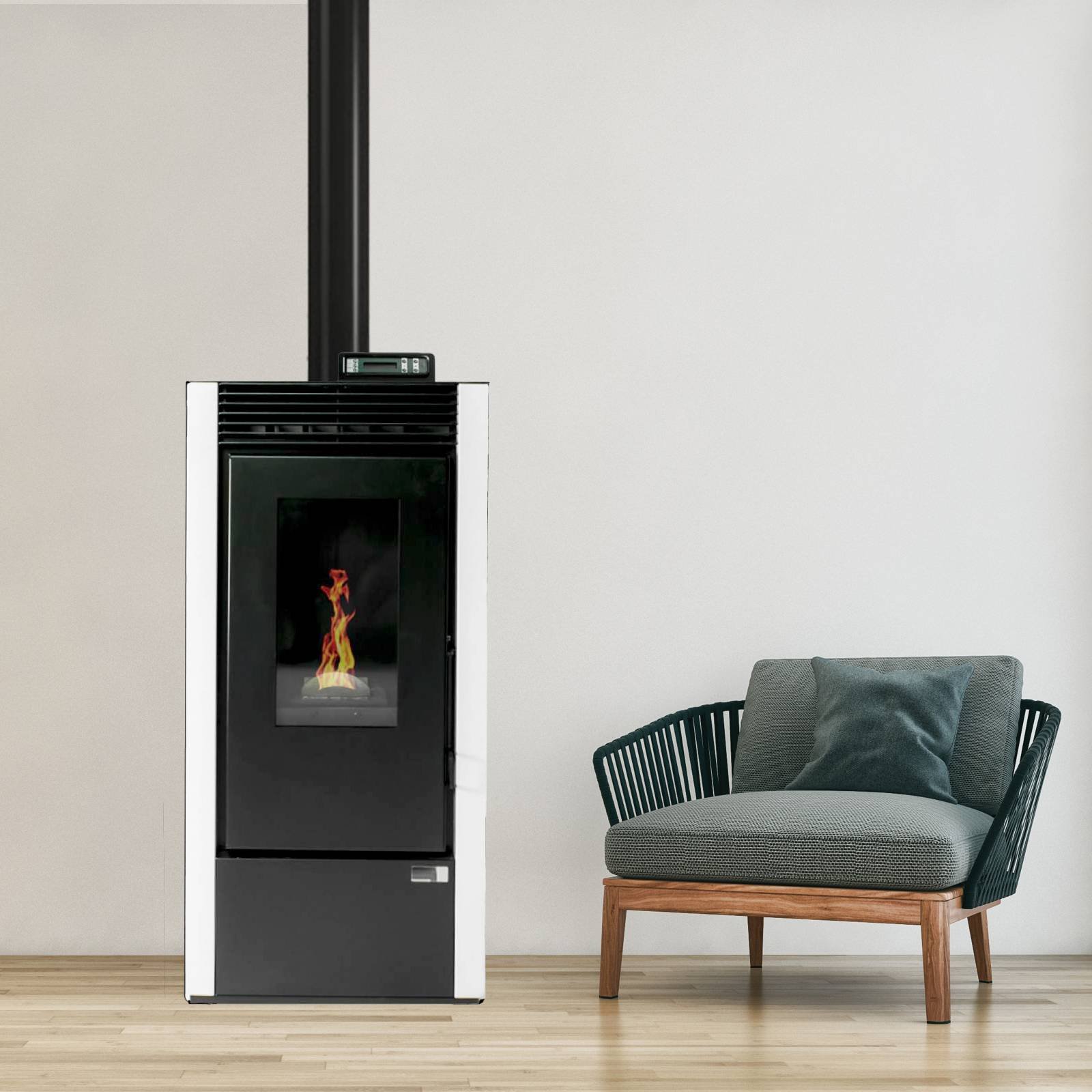 Poêle à granulés Vittoria étanche 11kW – Image 7