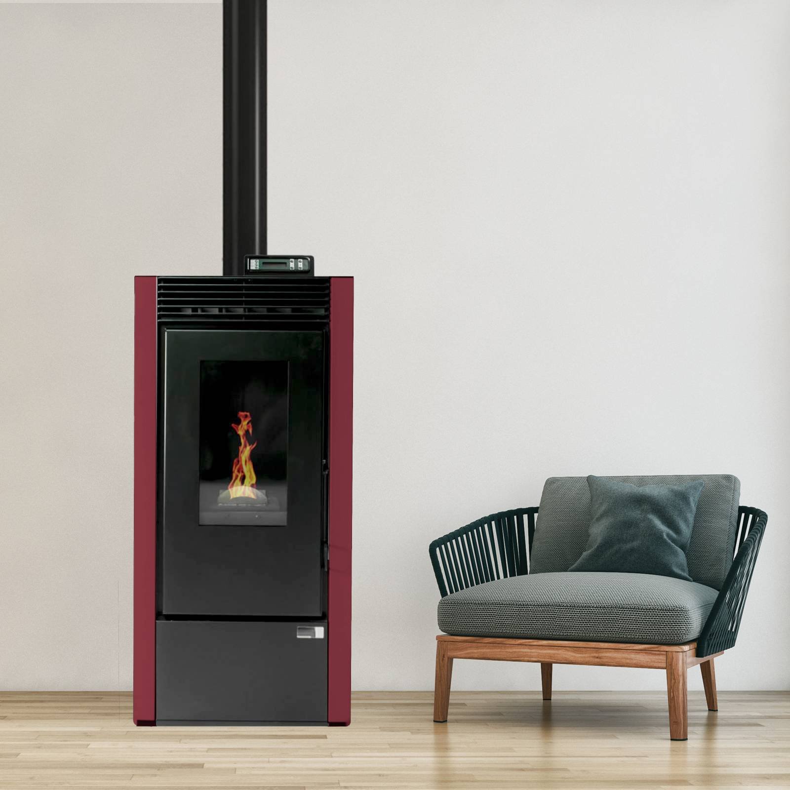 Poêle à granulés Vittoria étanche 11kW – Image 9