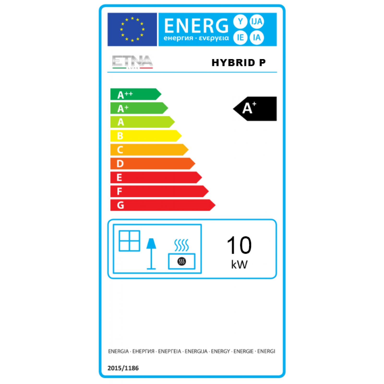 Poêle mixte bois et granulés BiWood vitre sérigraphiée 11kW (noir) – Image 6