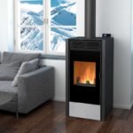 Poêle mixte bois et granulés BiWood vitre sérigraphiée 11kW