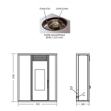 Poêle à Granulés - TESSA 10 - Étanche – Image 4