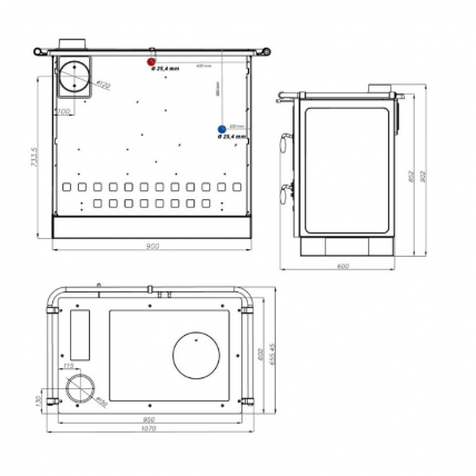 CUISINIERE A BOIS MAGNUM THERMO MBS EN FONTE | BOUILLEUR COTE GAUCHE – Image 6