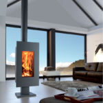 Poêle à bois étanche avec prise d'air externe – PANADERO Osaka 8 kW - DESIGN CONTEMPORAIN - FOYER RACCORDABLE