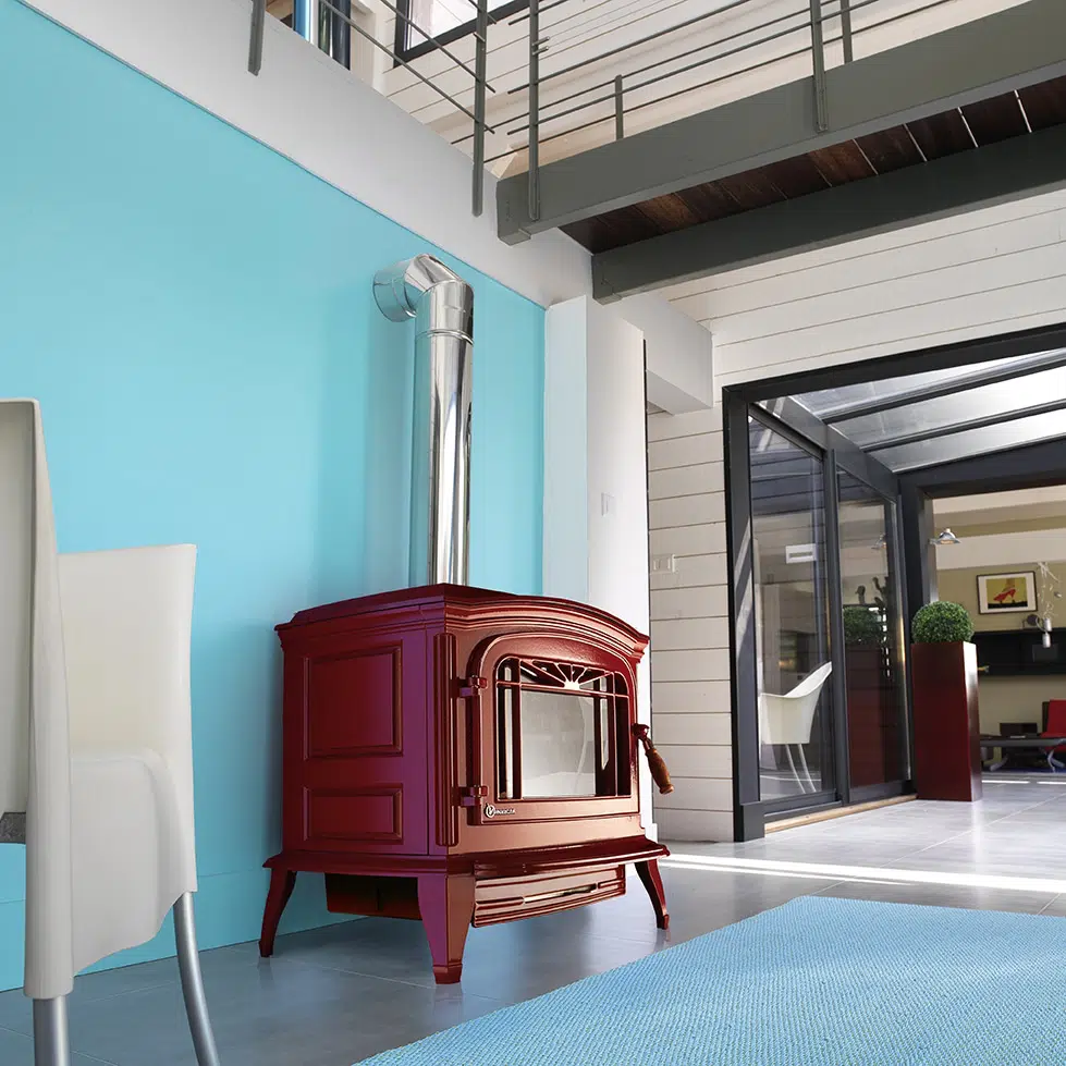 Poêle à bois en Fonte Bradford de Invicta - Puissance de 9 kW – Image 4