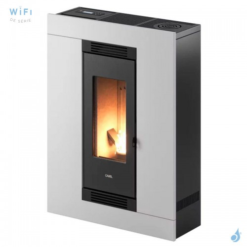 Poêle à granulés CADEL LUCE PLUS 9 - Acier Blanc - 8,5 kW – Image 2