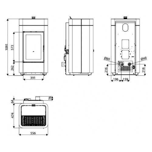 Poêle à granulés MCZ CAP Natural 8kW – Image 3