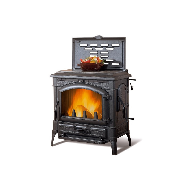 Poêle à bois avec chauffe plat Isotta con cerchi Evo - 11,9 Kw – Image 3