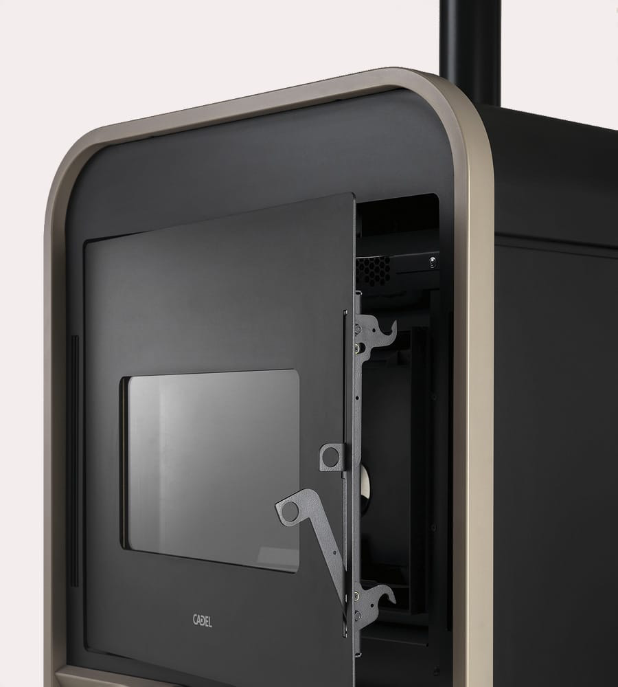 Poêle à pellets hermétique CADEL Frame 9 Up-Twin Puissance 9.3kW – Image 5
