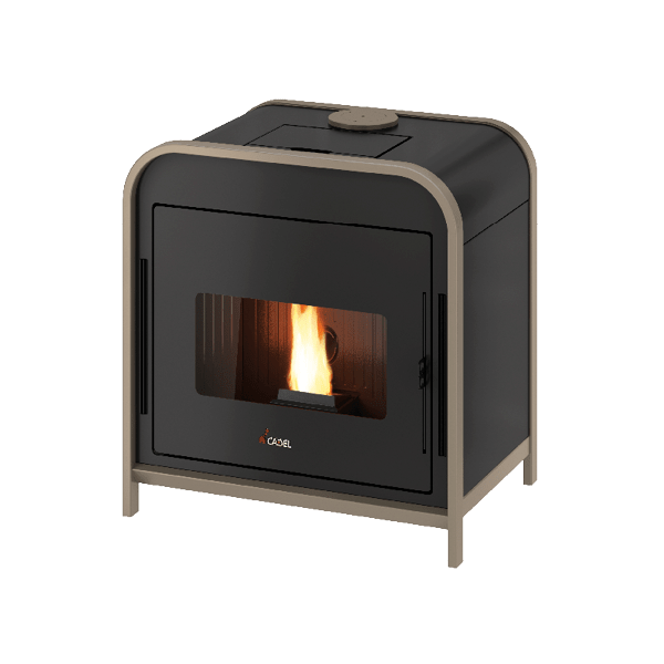 Poêle à pellets hermétique CADEL Frame 9 Up-Twin Puissance 9.3kW – Image 2