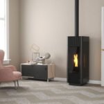 Poêle à granulés sans électricité PHENIX 10 kW Noir